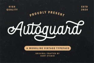 Autoguard: The Playful Retro Font for Modern Design