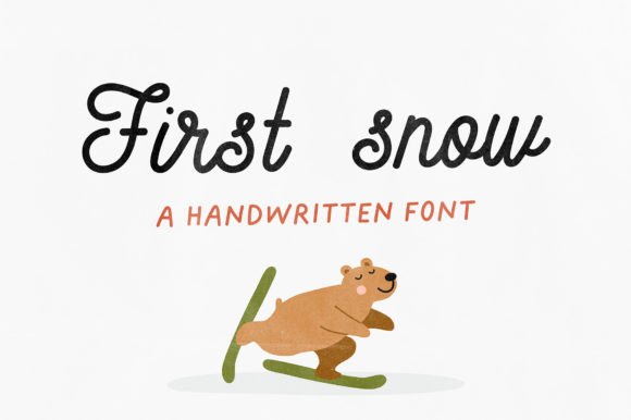 First Snow: A Handwritten Font for Modern Design