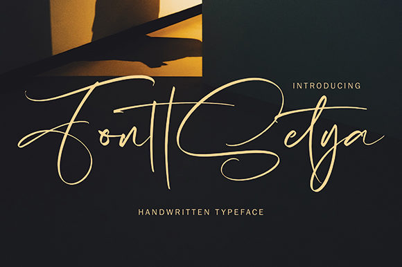 FonttSetya: Elevate Your Designs with Elegant Handwritten Style