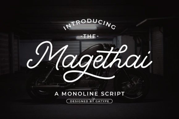 Magethai: The Modern Mono-Line Font for Visual Impact