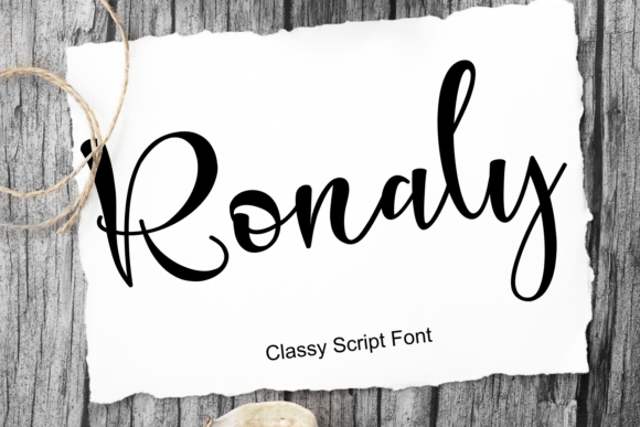 Ronaly: Elevating Modern Design with Handwritten Charm