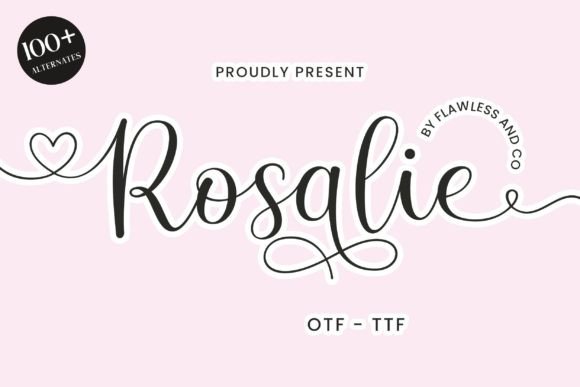 Rosalie: A Modern Calligraphy Font for Elegant Design
