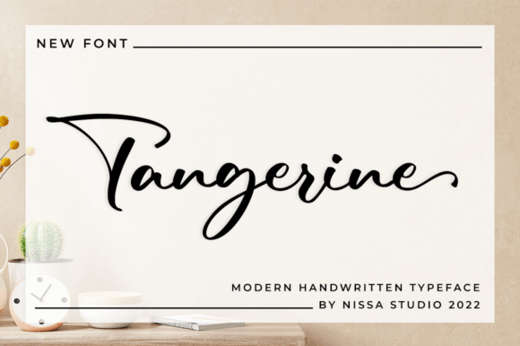 Tangerine: Elevate Your Designs with Delicate Handwritten Elegance