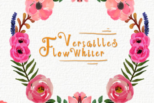 Versailles Flow Whiter: A Script Font for Modern and Vintage Design